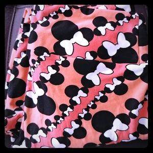 LuLaRoe Disney One Size Leggings Minnie Mouse